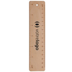 Règle en bois 15 cm personnalisé - logoté