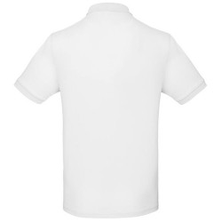 Polo homme coton bio blanc publicitaire 170G/M² Earth