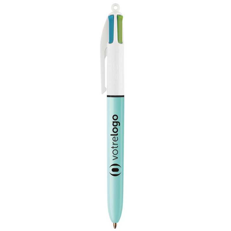 stylo bic 4 couleurs pastels publicitaire personnalisé pmp diffusion
