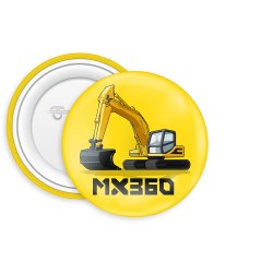 Badge personnalisable en métal rond 25mm Rikky - Exemple 2