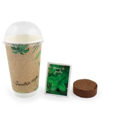 Kit de plantation publicitaire avec pot biodégradable Cupseed