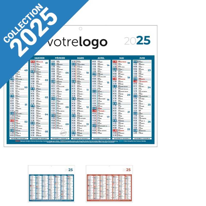 Calendrier Publicitaire Classique Mini 265 x 210 mm 2025