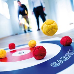 Jeu de pétanque personnalisé en tissu "Gabaky"