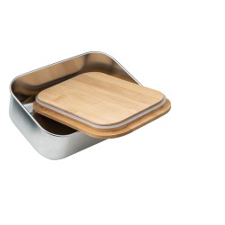 Lunch box publicitaire 800ml aluminium et bambou "Shino"