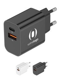 Chargeur secteur personnalisé USB Type-C "Suko"