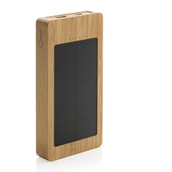 Batterie externe publicitaire solaire 10000 mAh "Bambou Sunwick"