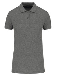 Polo personnalisable femme coton bio 180g gris "Luna"