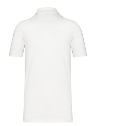 Polo personnalisable homme coton bio 180g blanc "Orga"