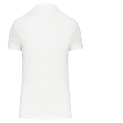 Polo personnalisable femme coton bio 180g blanc "Luna"