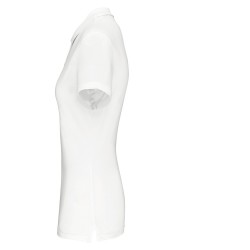 Polo personnalisable femme coton bio 180g blanc "Luna"