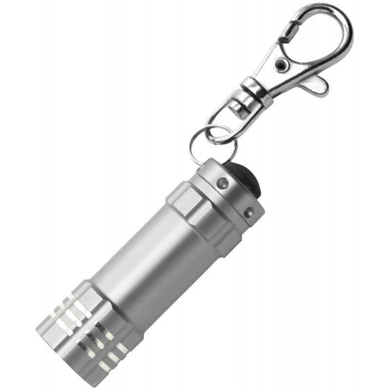 Porte-clés publicitaire à lampe - Porte-clés logoté lampe torche