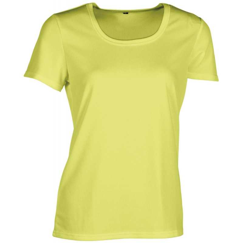 Tee-shirt personnalisé fluorescent femme séchage rapide polyester