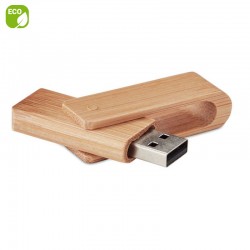 Clé USB 16 Go en bois de bambou - clé USB - mécanisme de rotation